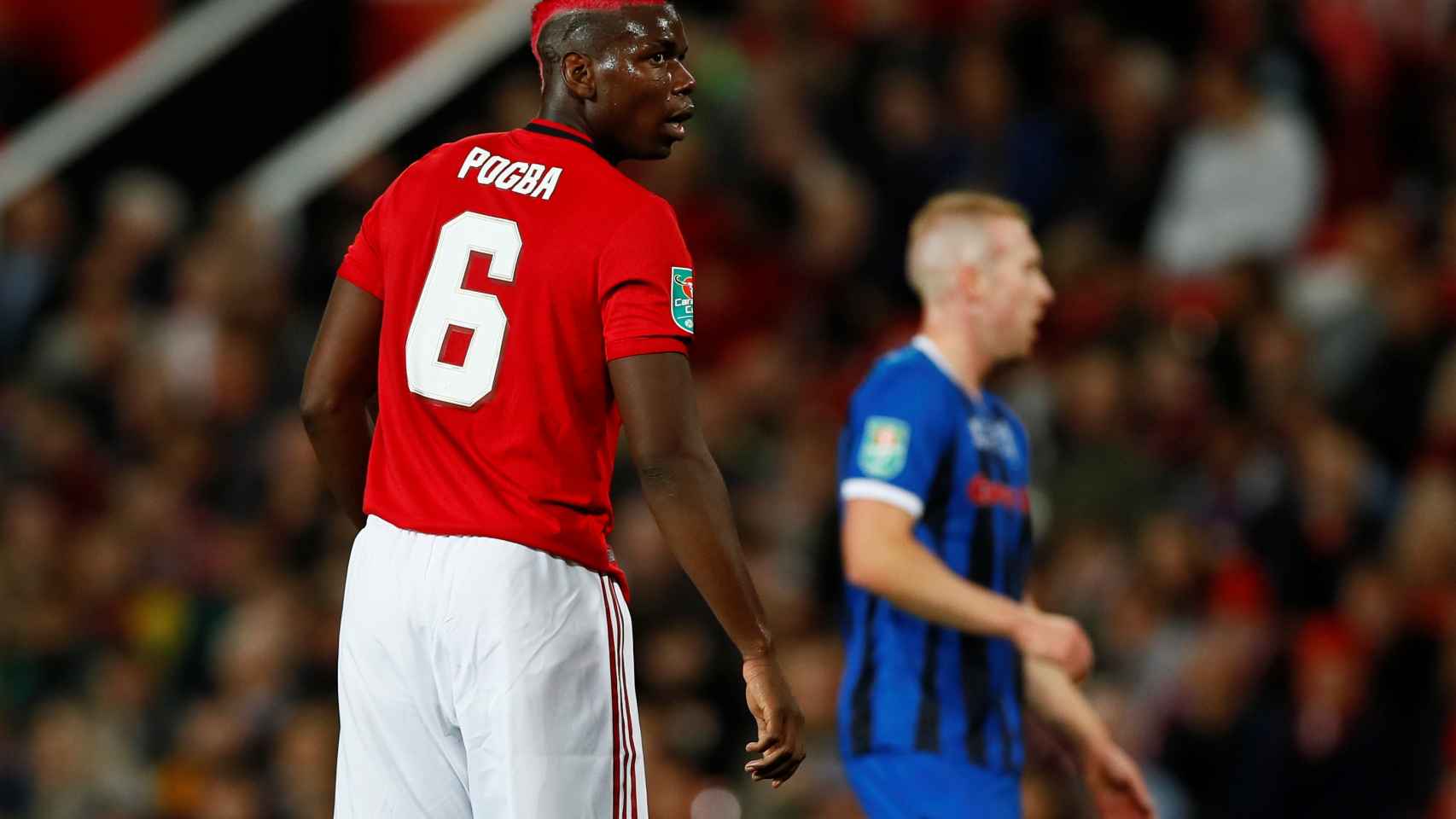 Paul Pogba, con el Manchester United