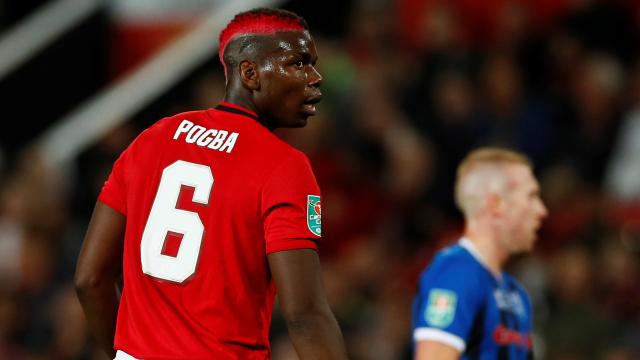 Paul Pogba, con el Manchester United