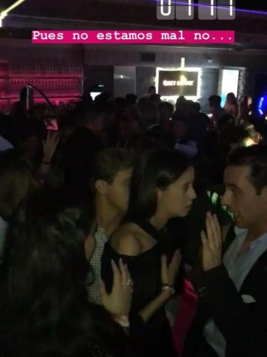 Detalle de Victoria Federica dentro de la discoteca donde ha celebrado su cumpleaños.