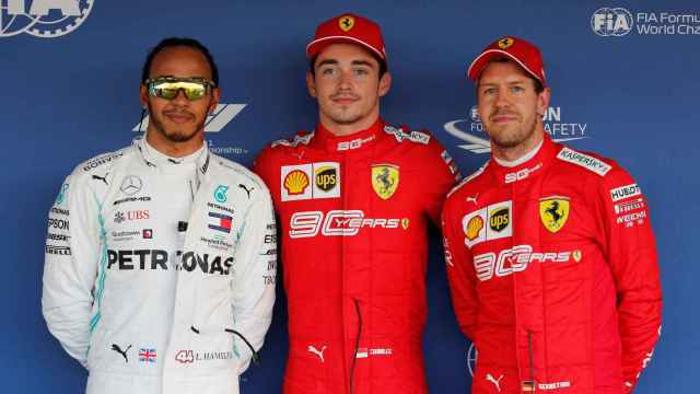 Hamilton, Leclerc y Vettel, en el Gran Premio de Rusia de la Fórmula 1