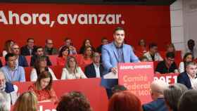 Sánchez, este sábado ante el Comité Federal del PSOE en Ferraz.