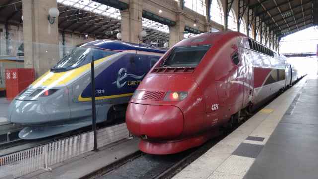 Trenes de Eurostar y Thalys.