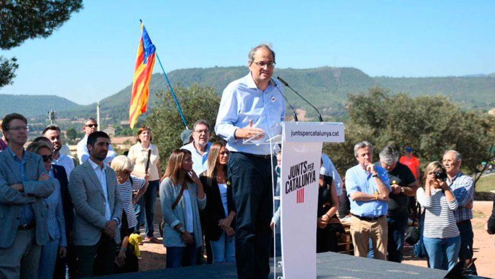 Quim Torra, presidente de la Generalitat, habla sobre el caso de los CDR detenidos por terrorismo.