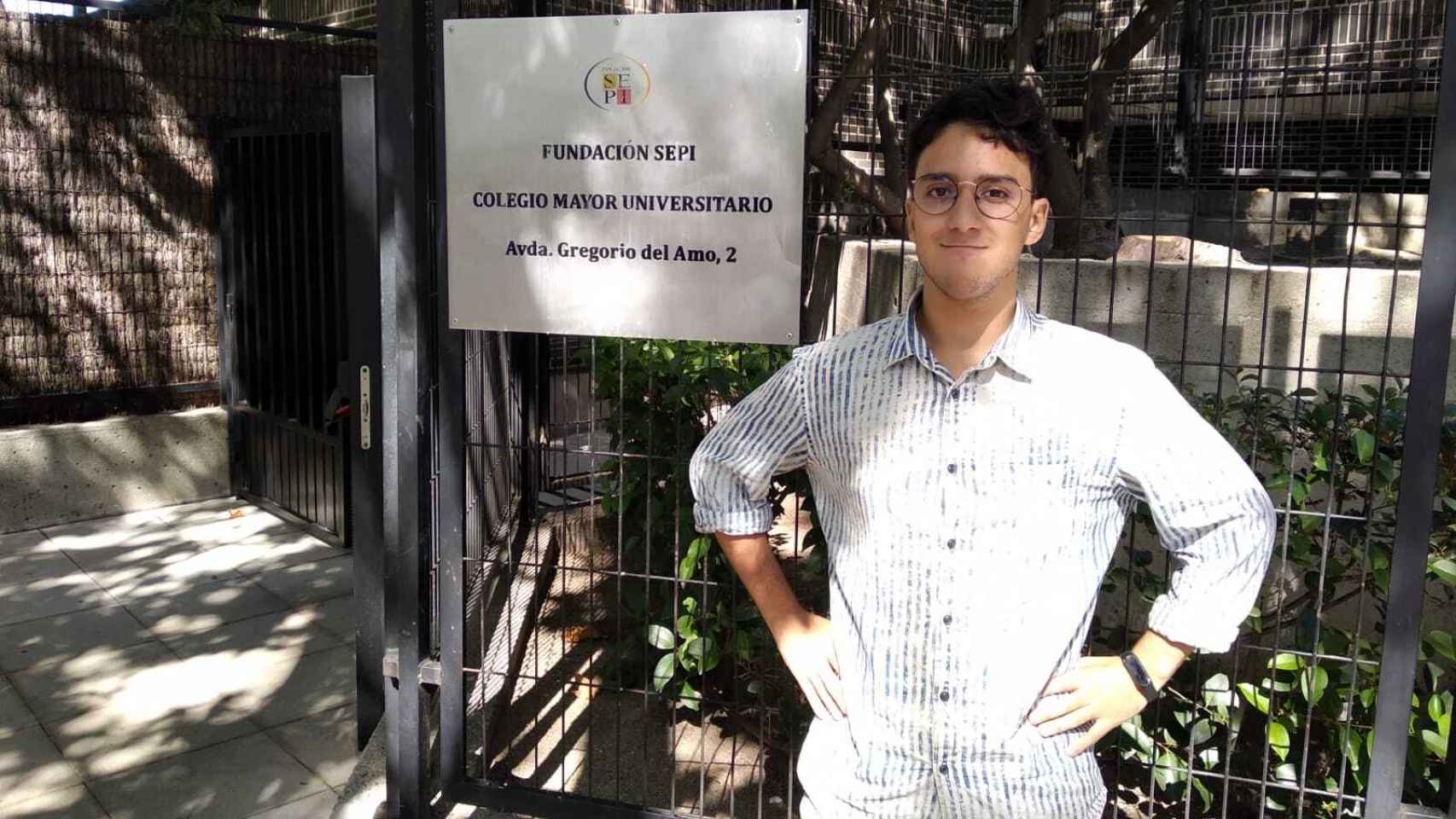 Luis, estudiante de Historia, lleva dos años en el Colegio Mayor Fundación Sepi.