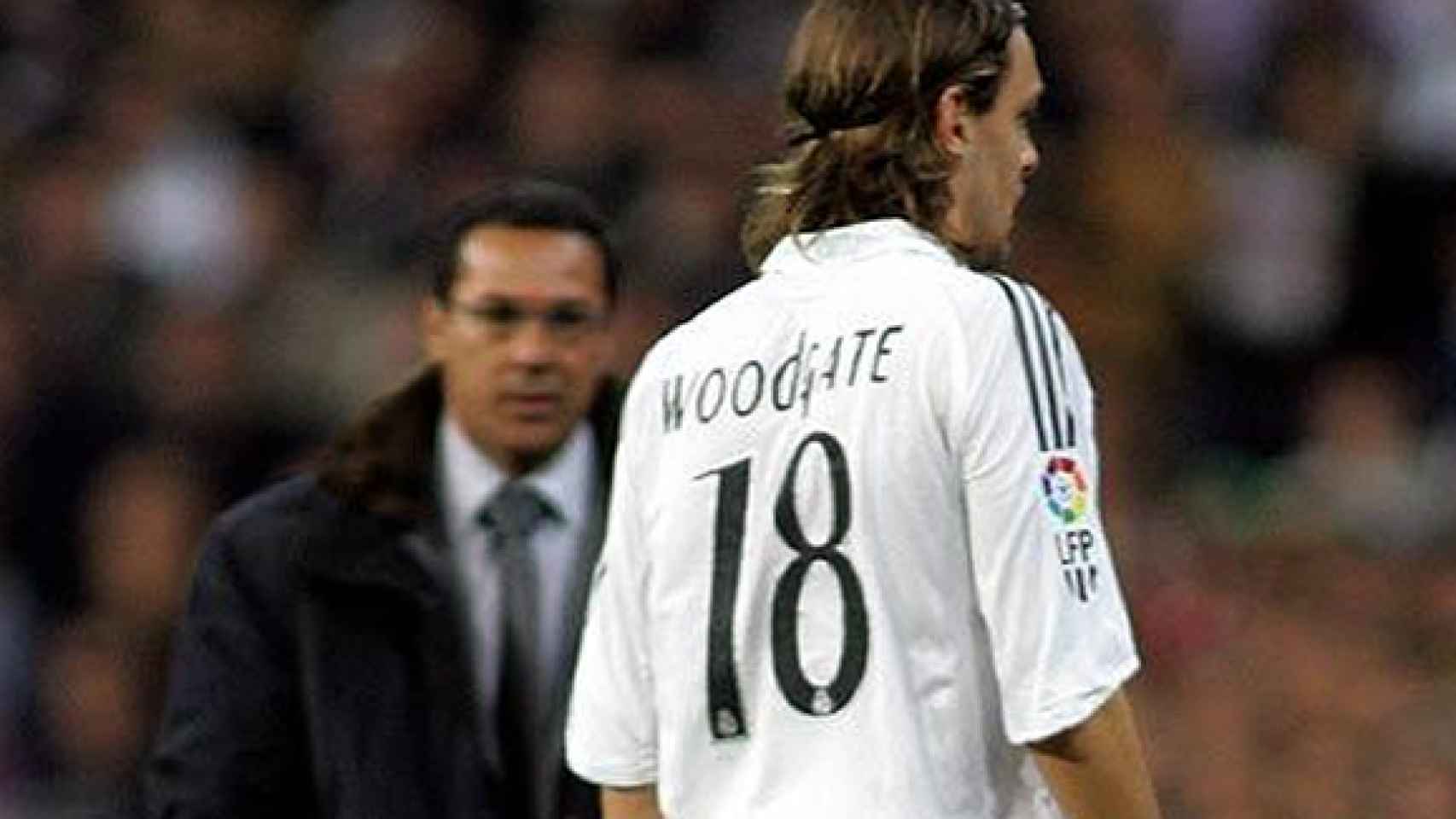 Jonathan Woodgate, en un partido del Real Madrid