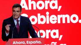 Pedro Sánchez, durante la presentación este lunes de la campaña de los socialistas para las elecciones del 10-N.
