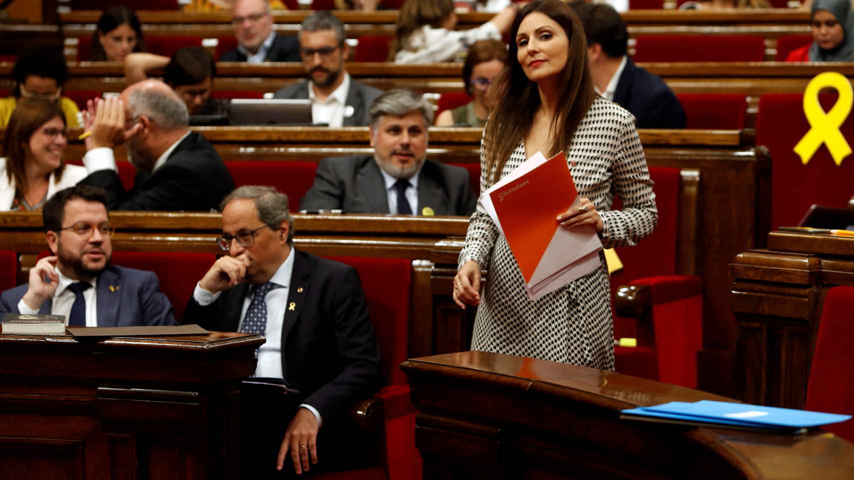 La presidenta del grupo parlamentario de Cs en Cataluña, Lorena Roldán, en una imagen de archivo.