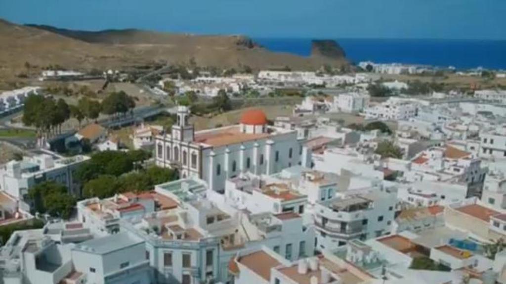 La ciudad de Agaete, donde ella creció.