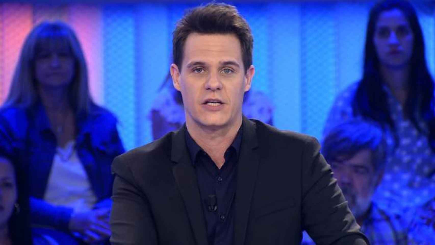 El presentador Christian Gálvez durante la emisión de un programa de 'Pasapalabra'.
