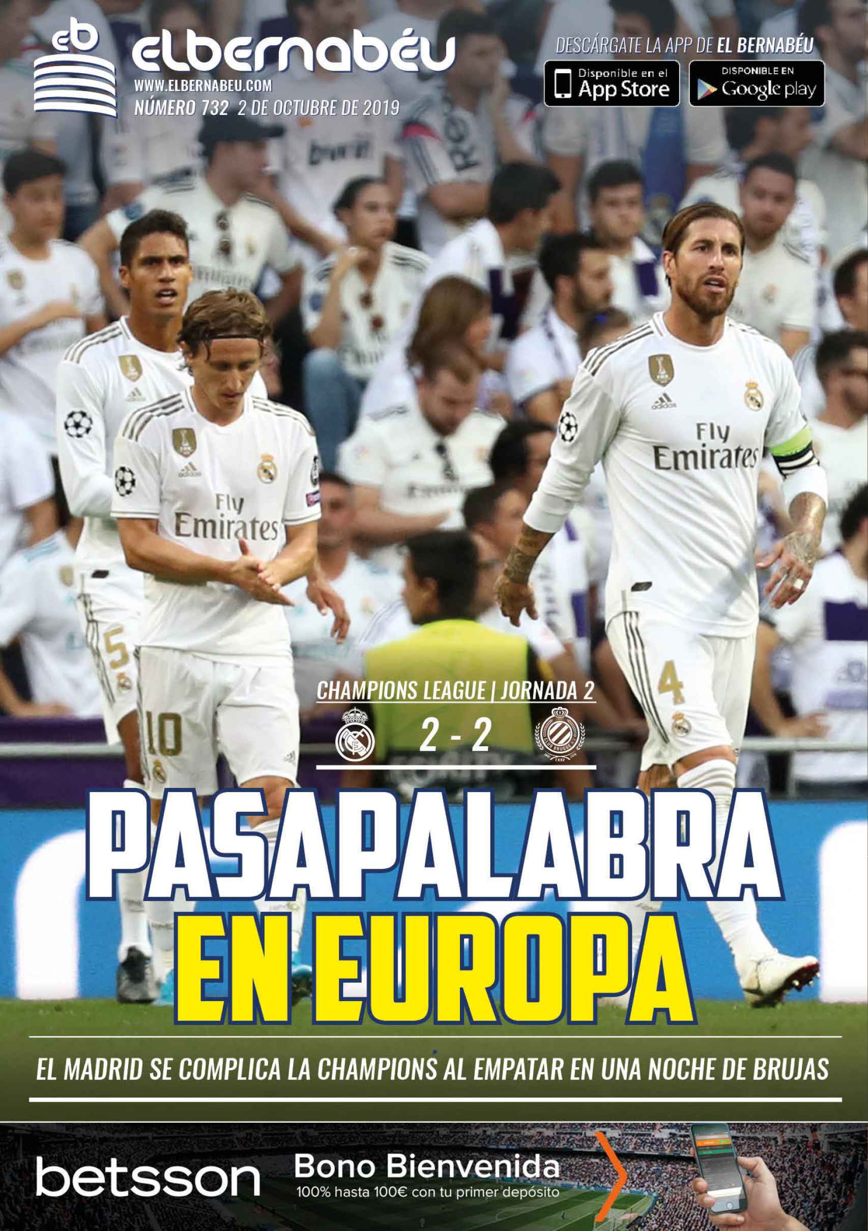 La portada de El Bernabéu (02/10/2019)