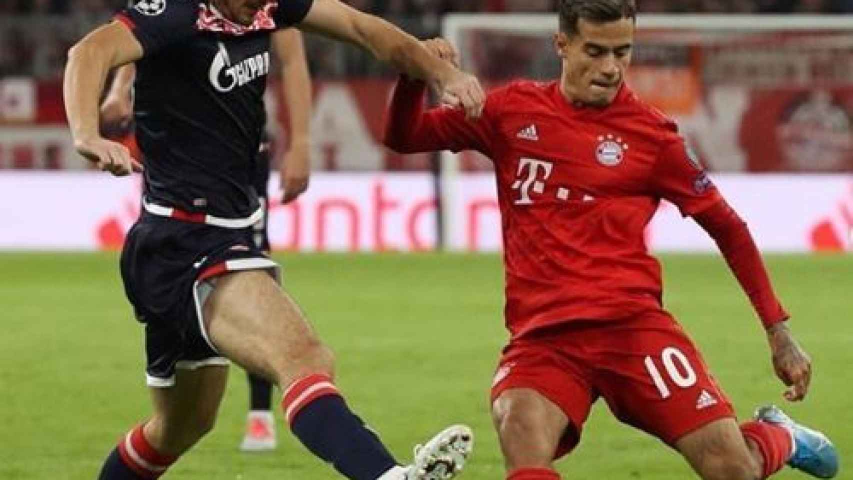 Coutinho en un partido con el Bayern Munich