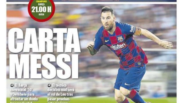 Portada Mundo Deportivo (02/10/19)