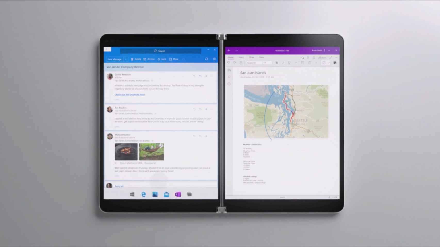 Surface Neo, el prototipo de Microsoft con dos pantallas y Windows 10X