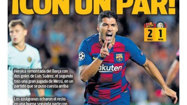 Portada SPORT (3/10/2019)