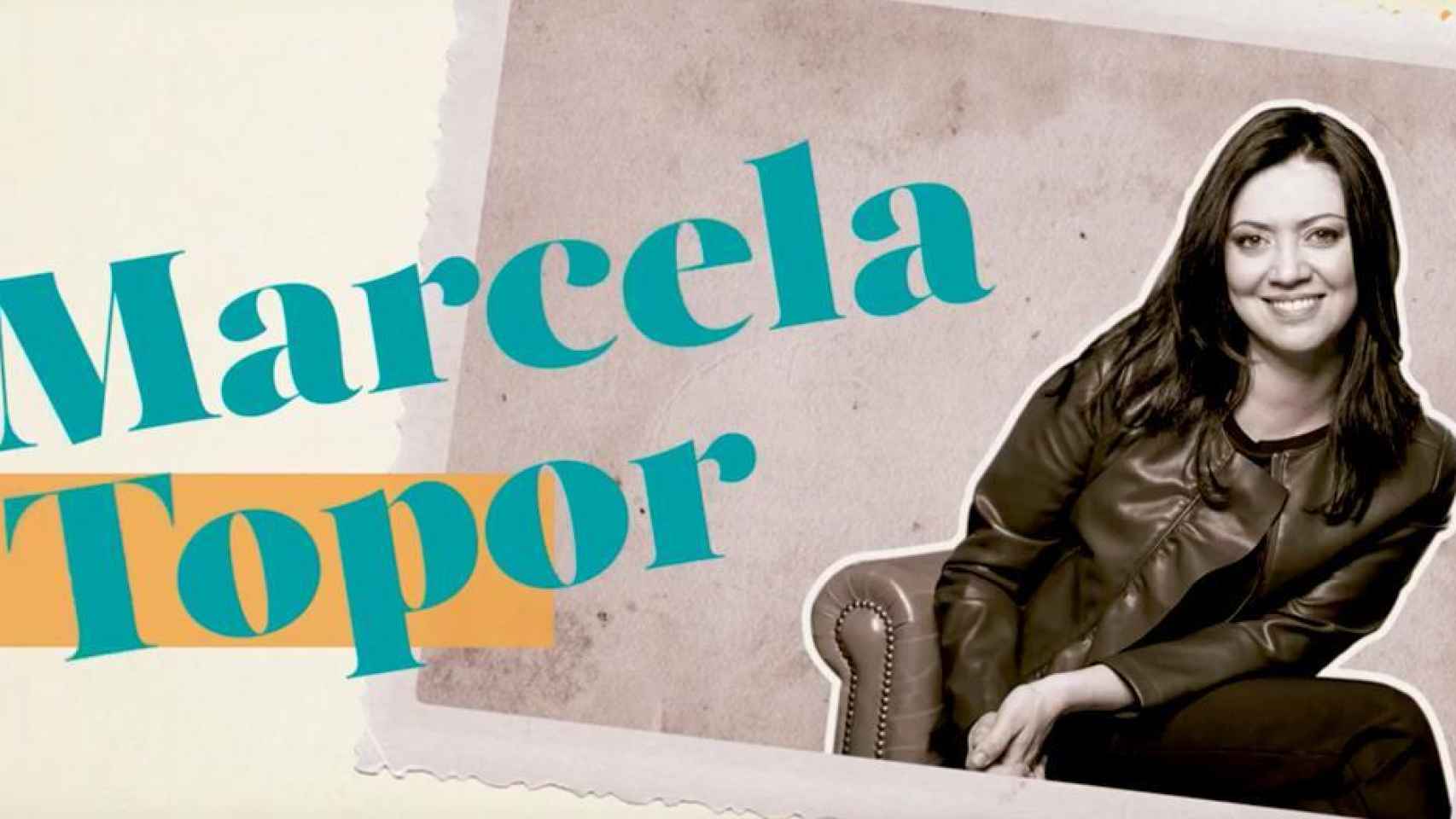Marcela Topor, en la imagen promocional de su programa.