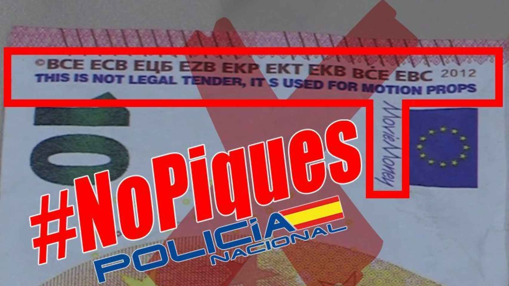AVISOS POLICÍA NACIONAL: La Policía Nacional desvela las tres claves para  descubrir si te han colado un billete falso