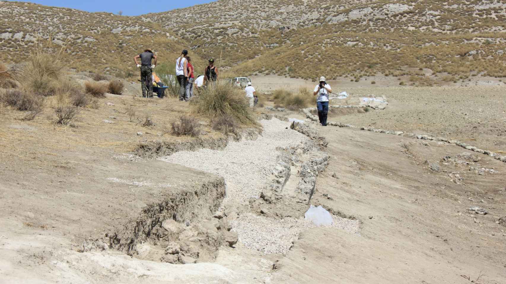 Proceso de excavación de Caraca.