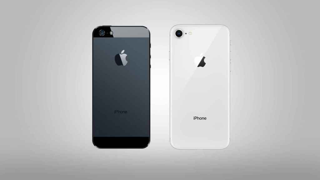 iPhone SE y iPhone 8.