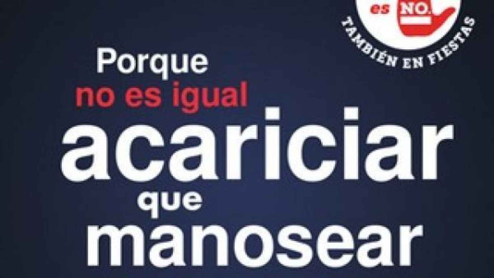 El cartel de la campaña 'No es no' del Ayuntamiento de Zaragoza