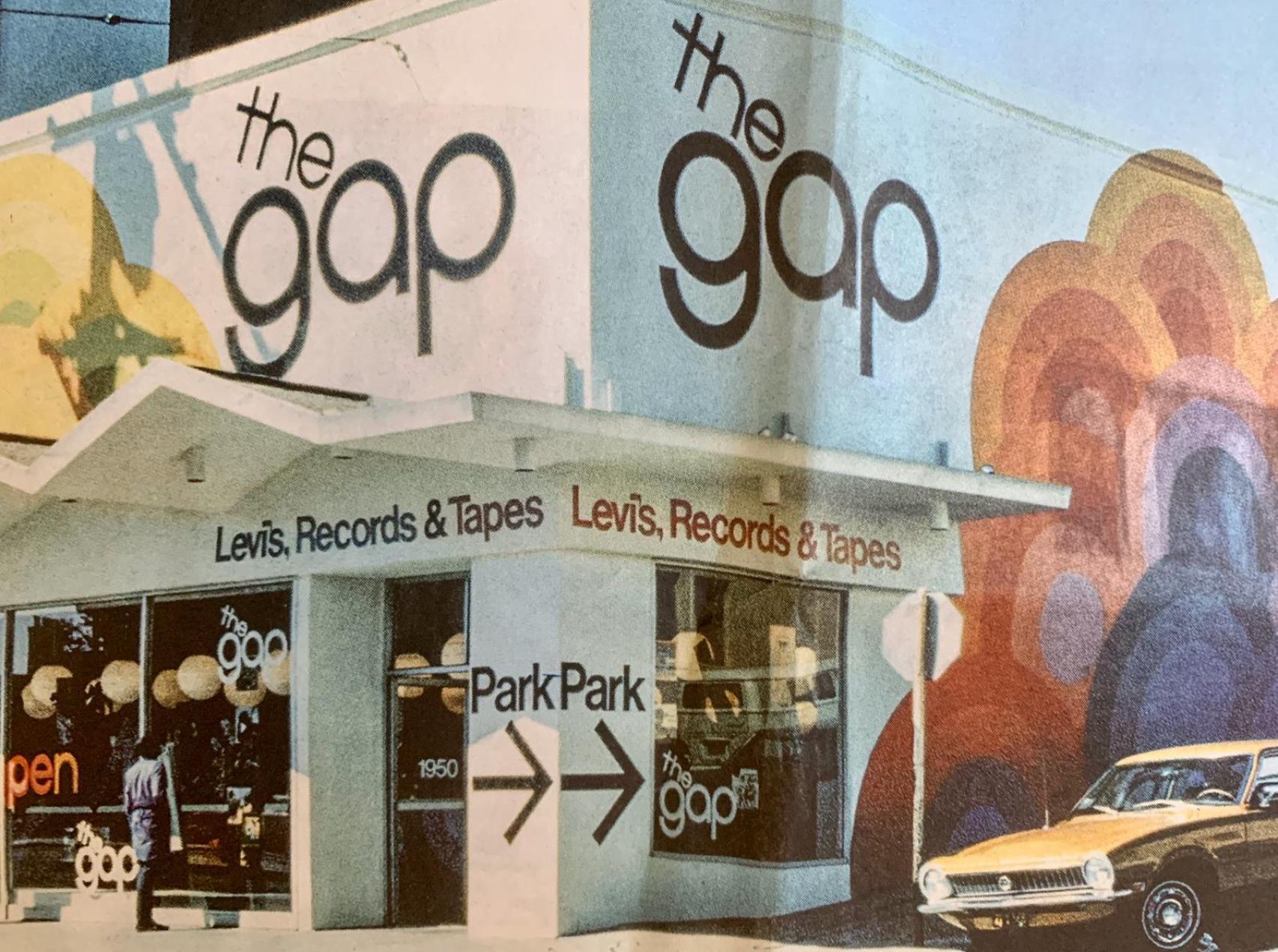 La primera tienda de GAP en San Francisco.