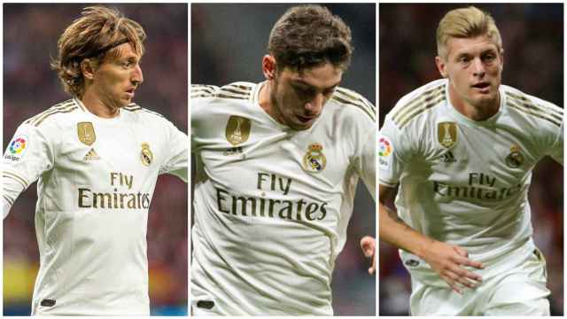 Modric, Valverde y Kroos.