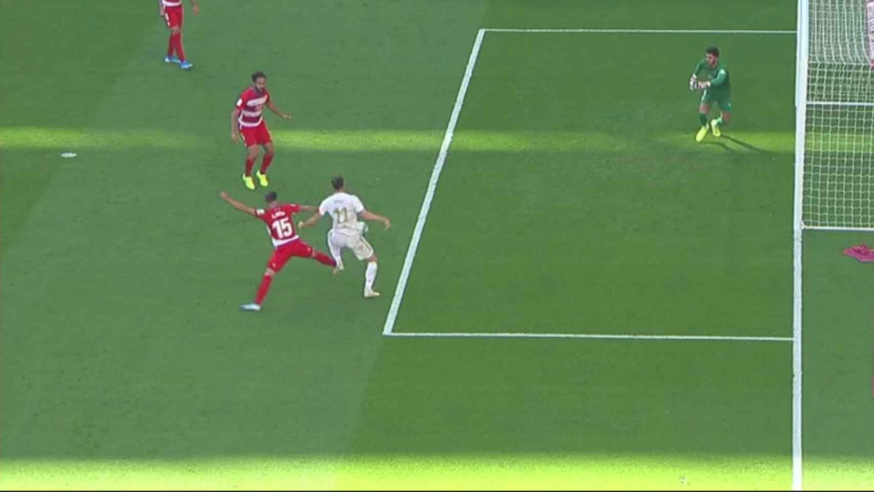 Gareth Bale pidió penalti del Granada