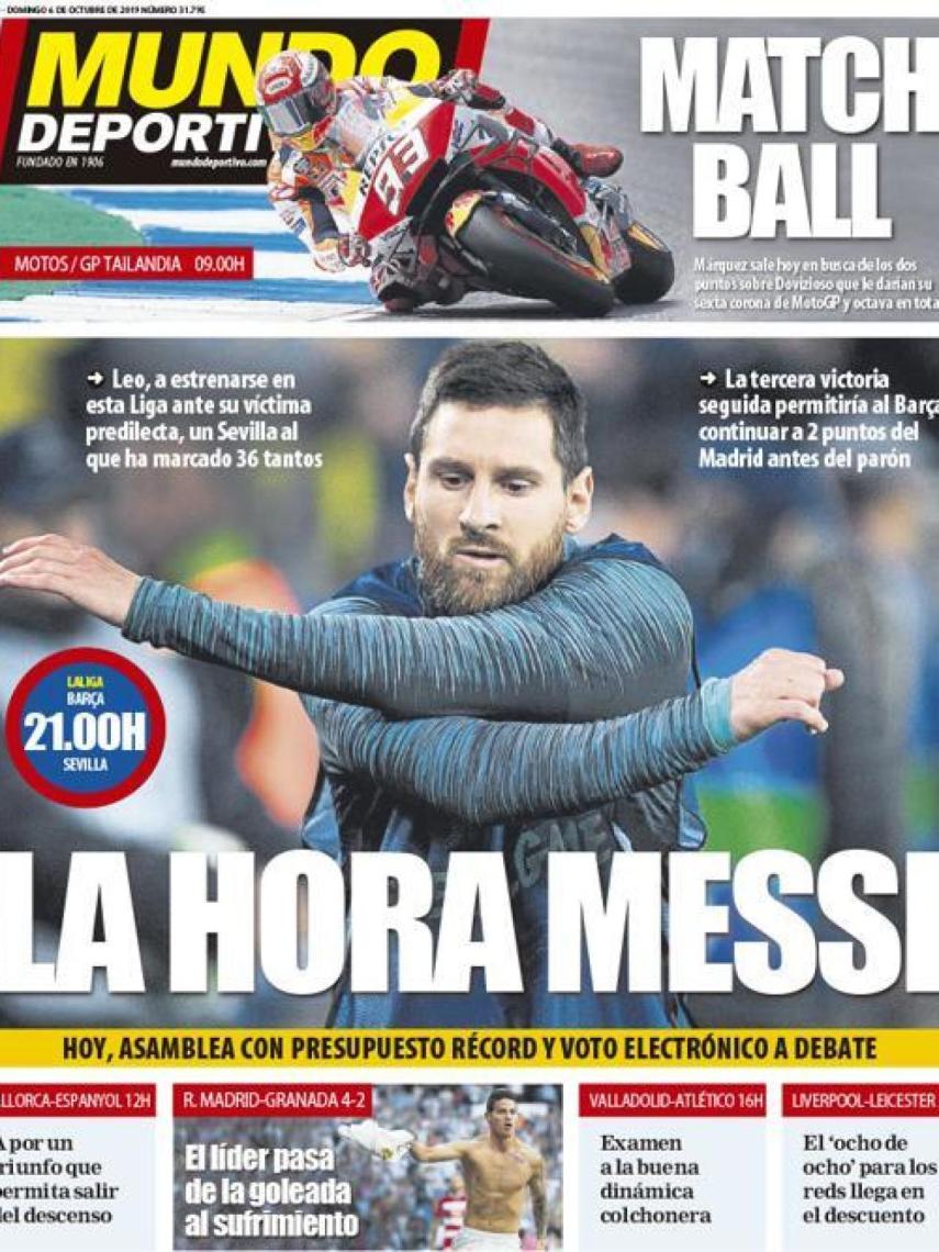 La Portada Del Diario Mundo Deportivo 06102019 7028