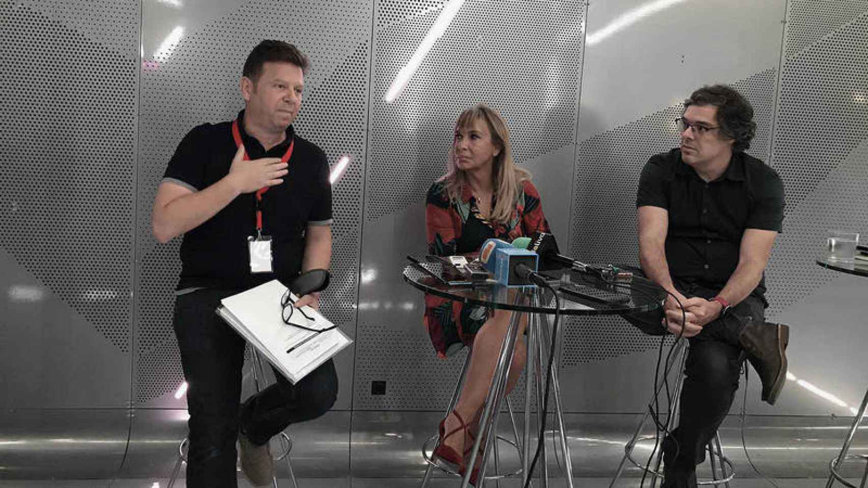 Toñi Prieto junto a Tinet Rubira e Ignacio Gómez (RTVE)