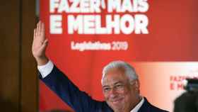 António Costa celebra su victoria en las elecciones en Portugal.