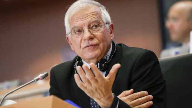 Josep Borrell, durante su examen oral en la Eurocámara