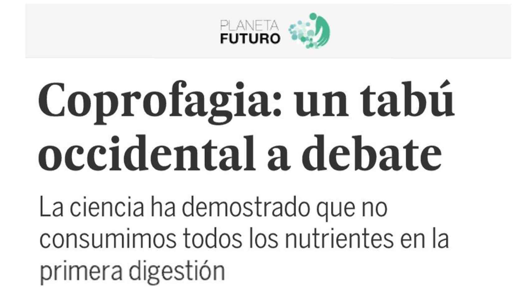 La captura del supuesto titular de 'El País' que se ha hecho viral