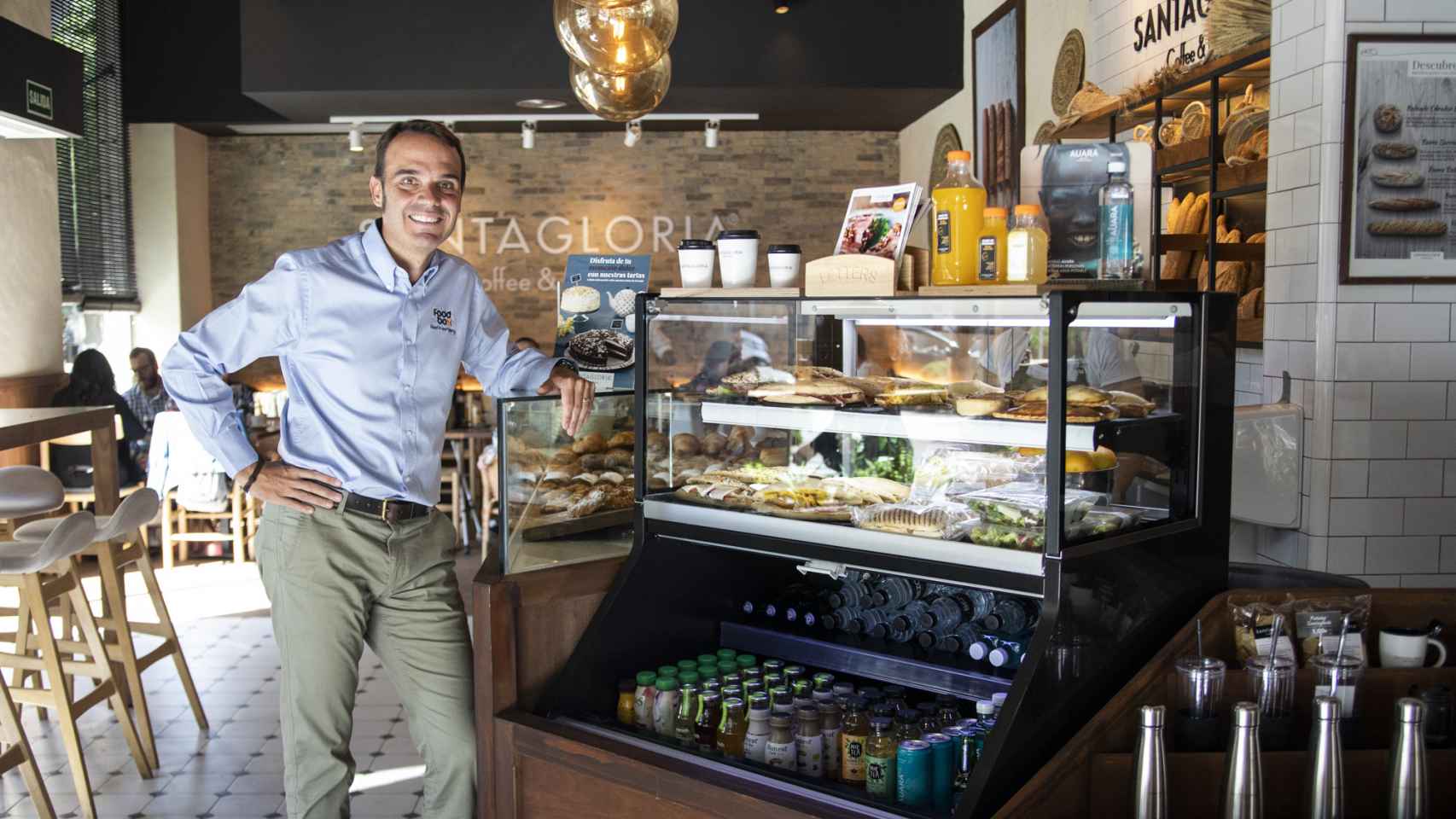 Augusto Méndez de Lugo, CEO de FoodBox, en un local de Santagloria.