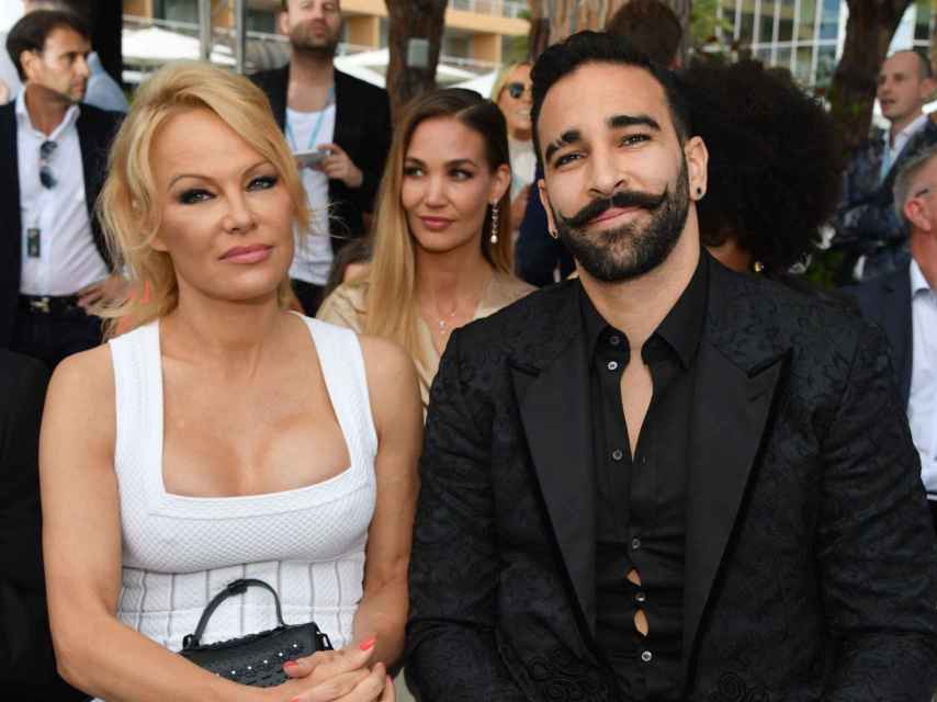 Pamela Anderson With Her Ex-Partner Adil Rami.