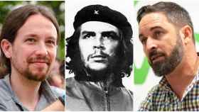 Pablo Iglesias, Che Guevara y Santiago Abascal.