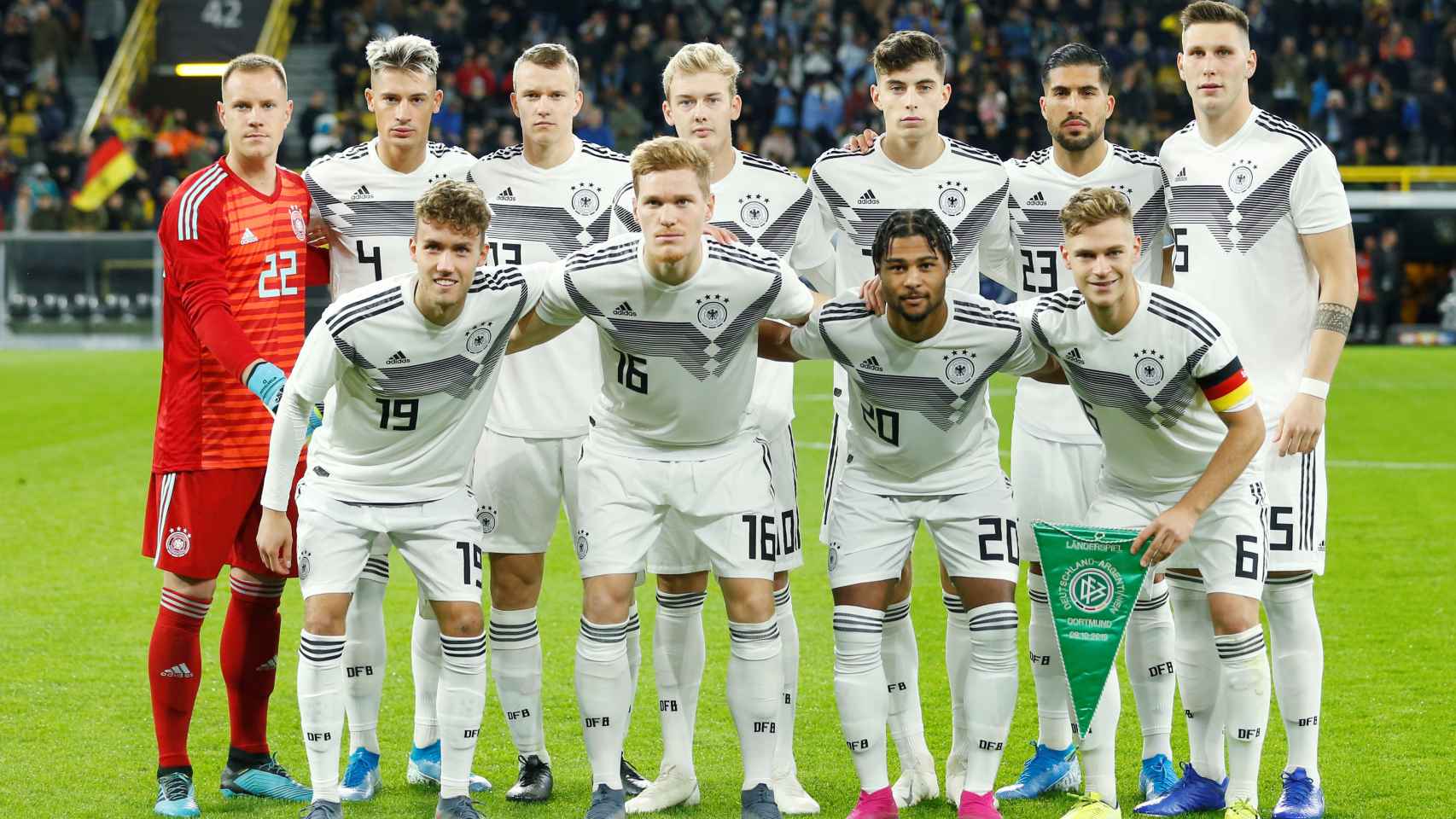 El once titular de la selección de Alemania
