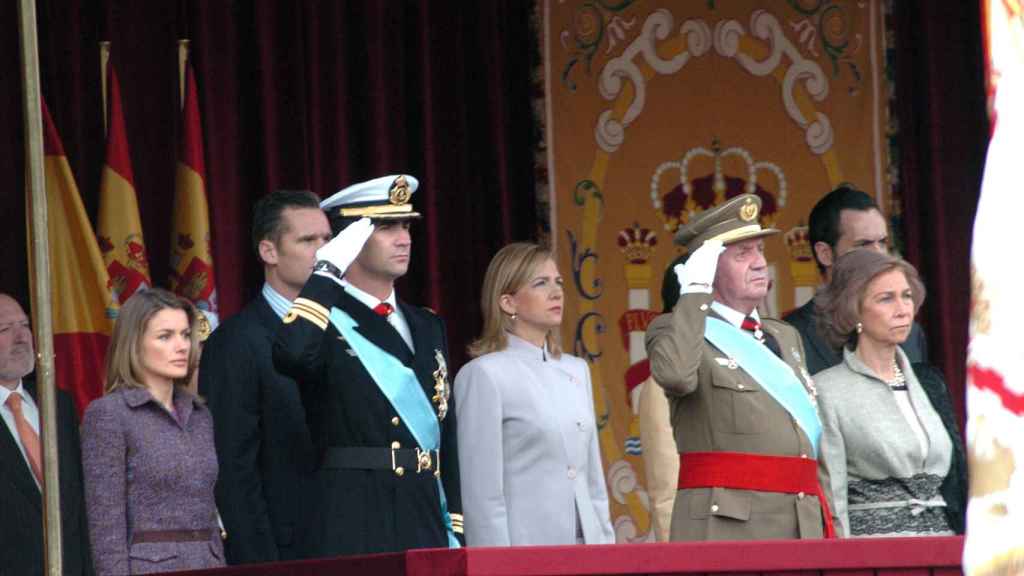 Primer desfile al que asistió Letizia, en 2004