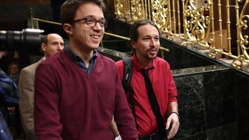 Errejón e Iglesias en el Congreso