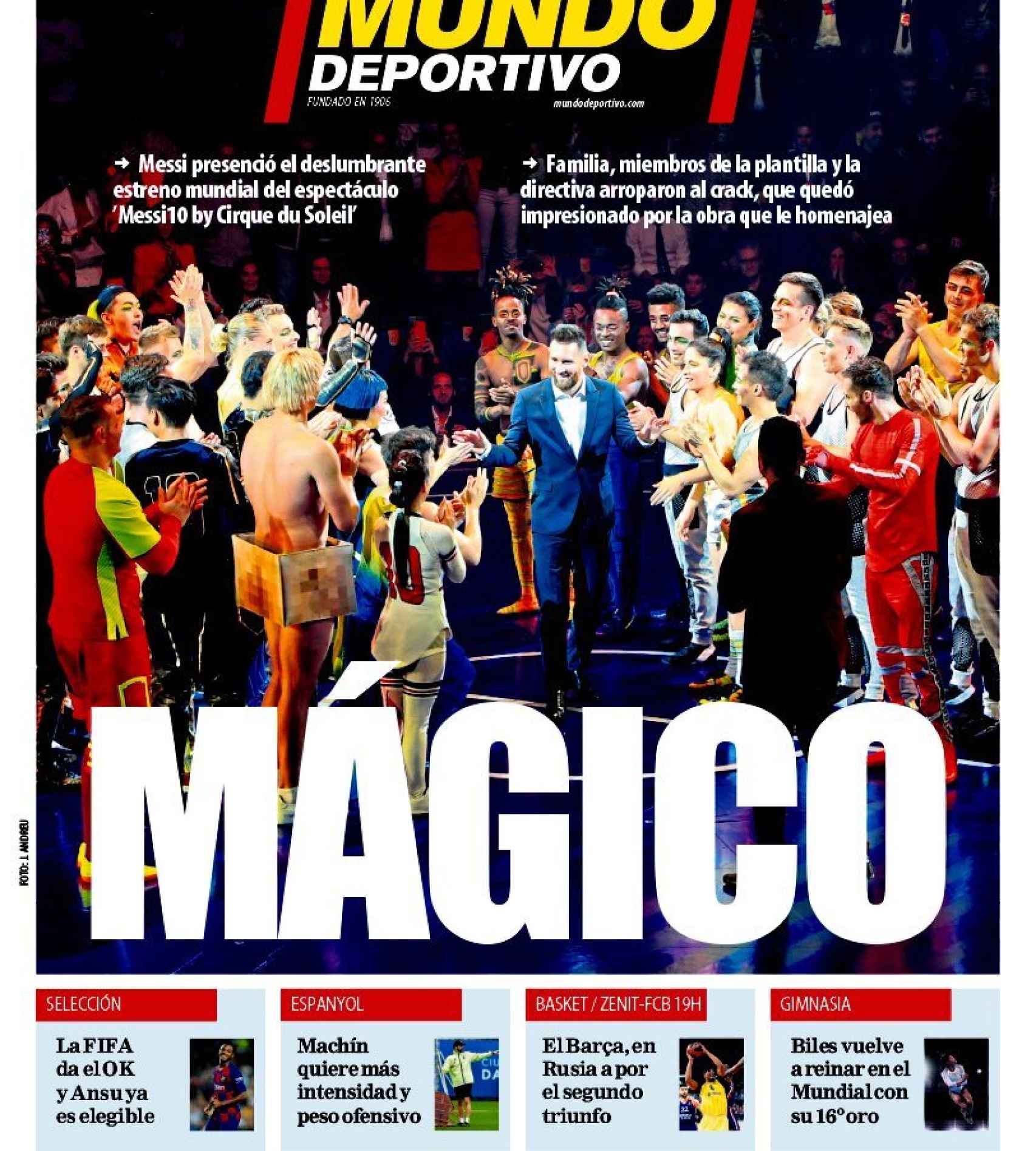 Portada Mundo Deportivo (11/10/2019)