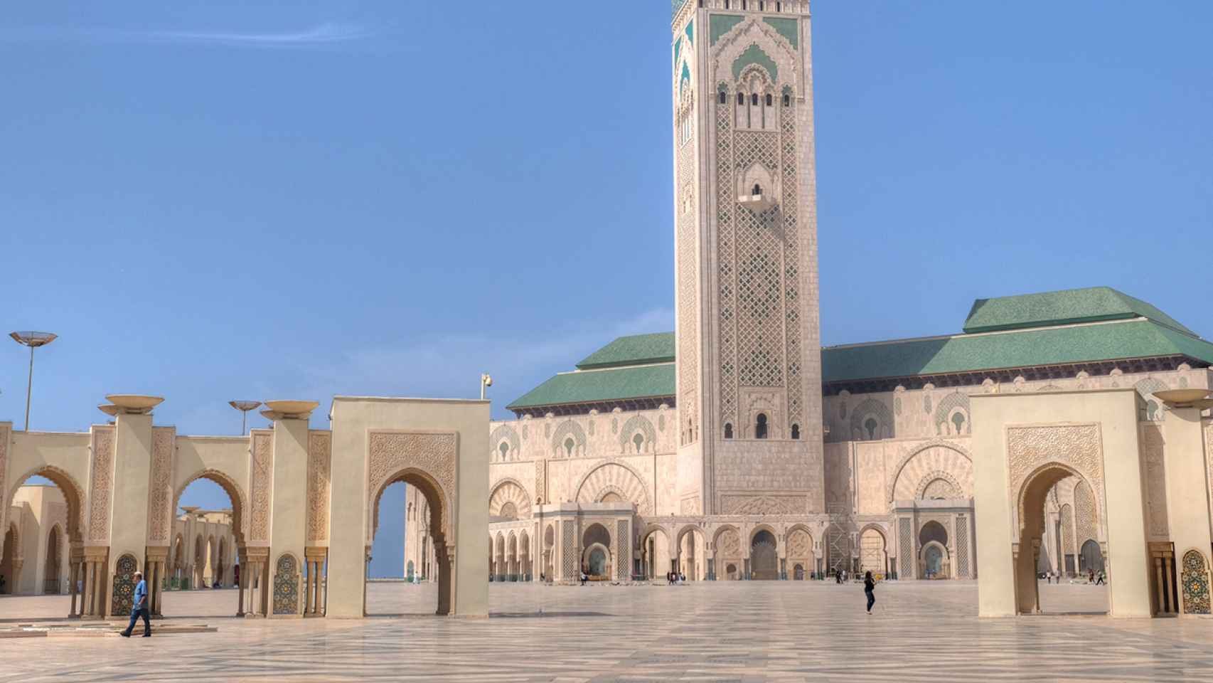 La Mezquita Hassan II, en Casablanca (Marruecos).