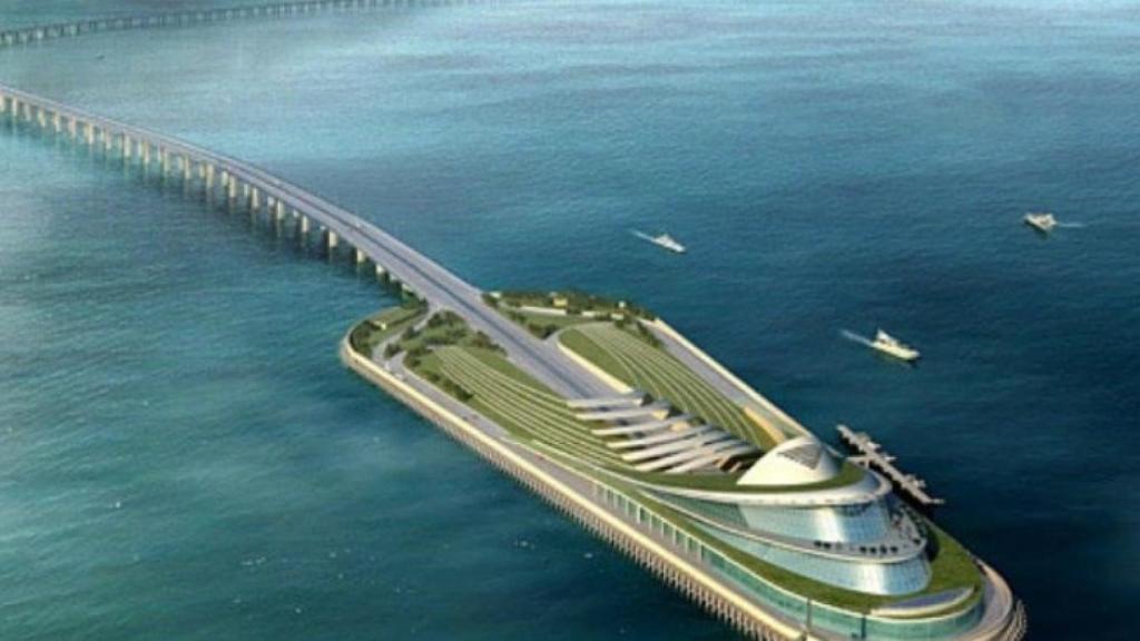 La isla central del túnel, según la empresa estatal china Touchstone