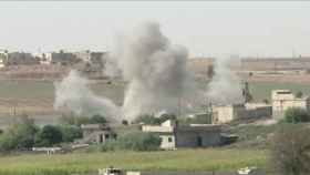 Ofensiva del ejército turco en la ciudad siria deTel Abyad.