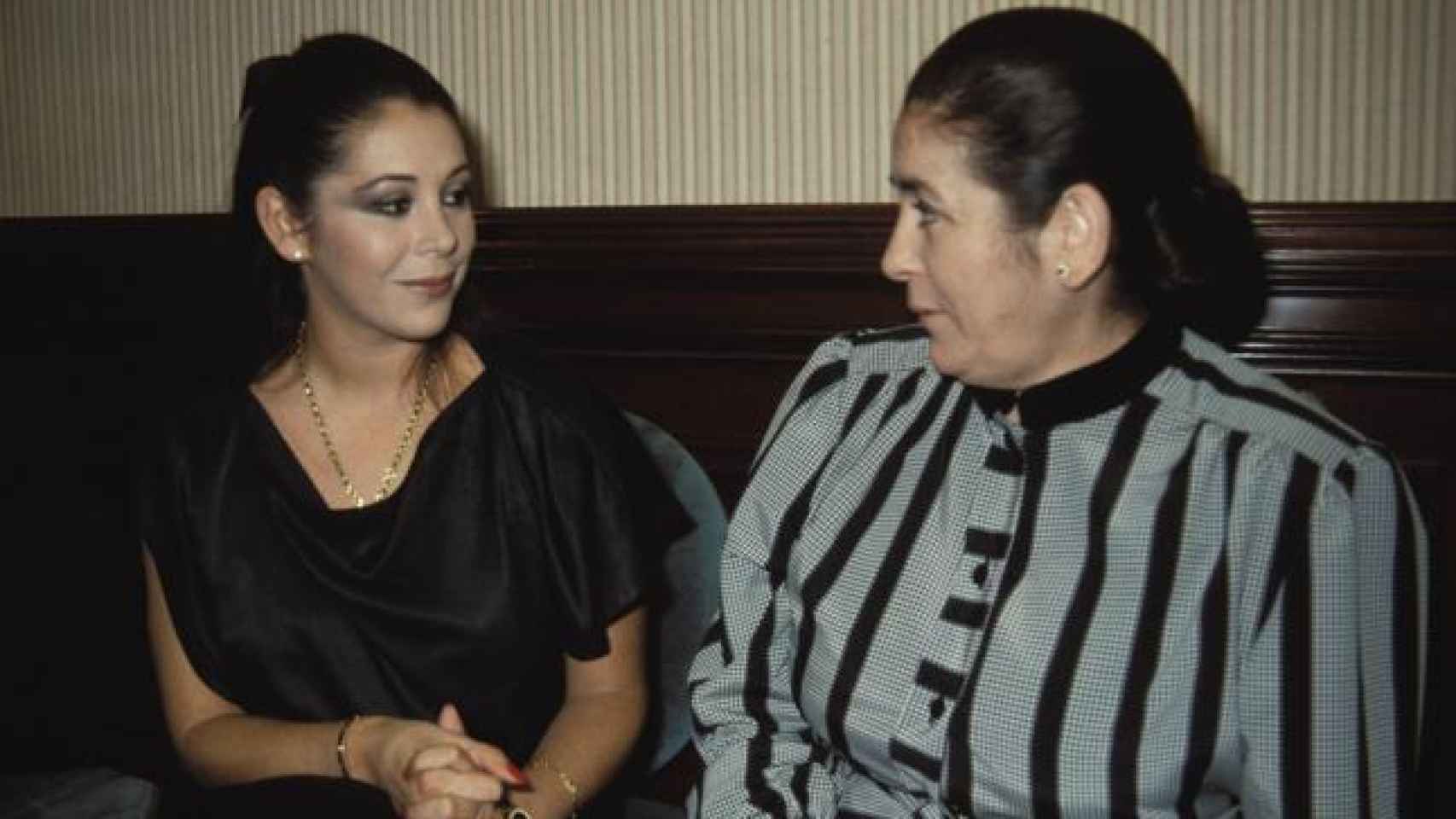 Isabel Pantoja y su madre, Ana Martín.
