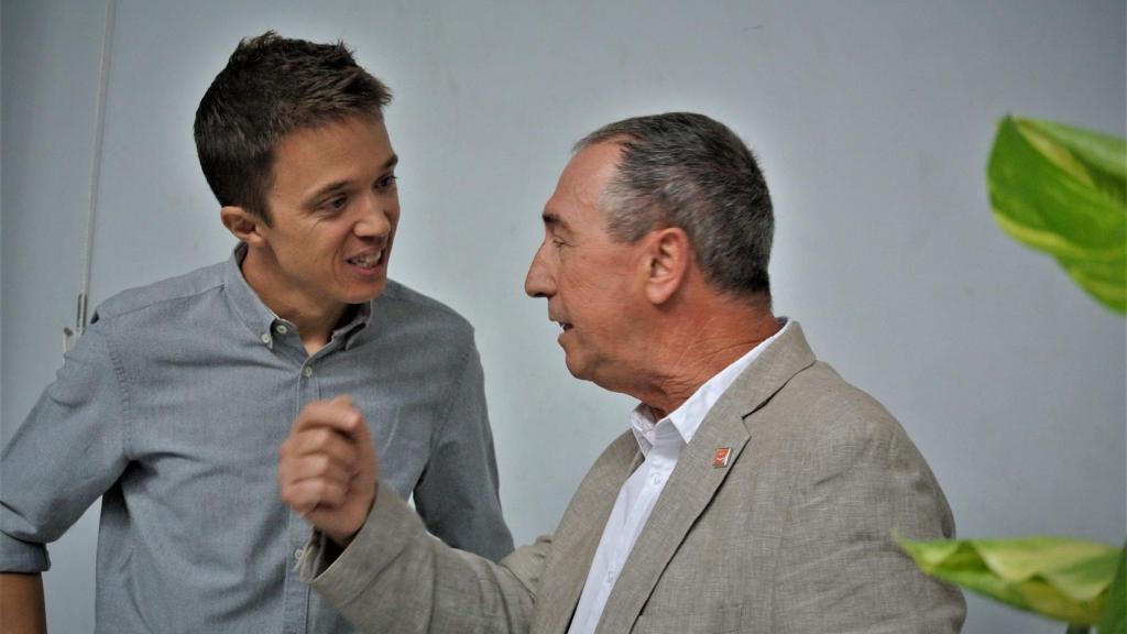 Íñigo Errejón (Más País) y Joan Baldoví (Compromís), diputados en el Congreso.