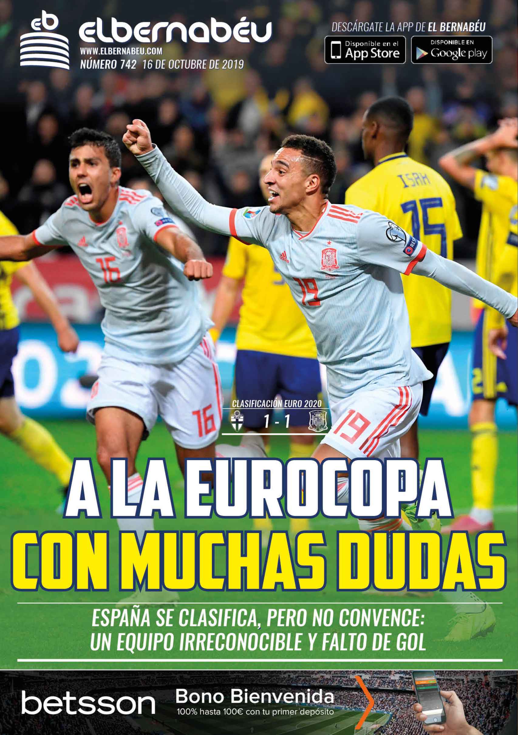La portada de El Bernabéu (16/10/2019)
