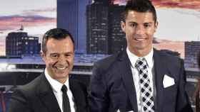 Jorge Mendes junto a Cristiano Ronaldo