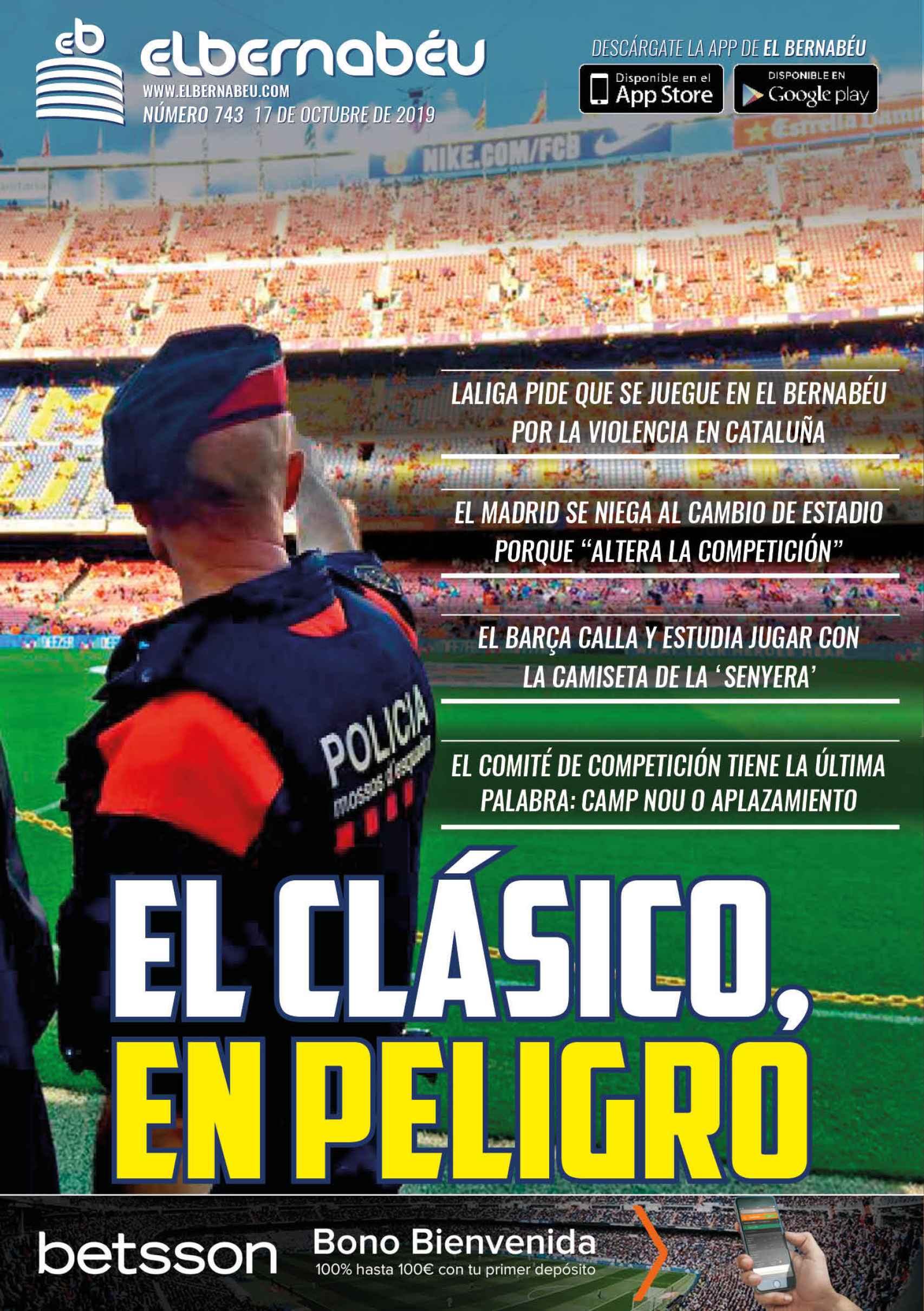 La portada de El Bernabéu (17/10/2019)