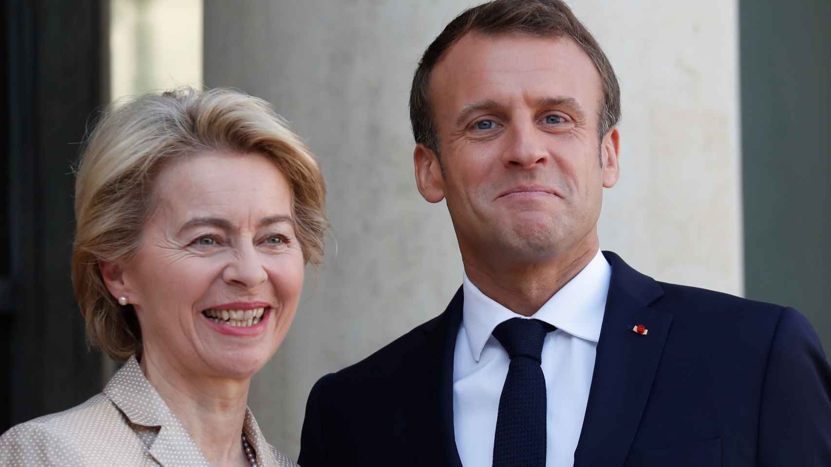 Ursula Von der Leyen se reunió con Emmanuel Macron en París  el lunes