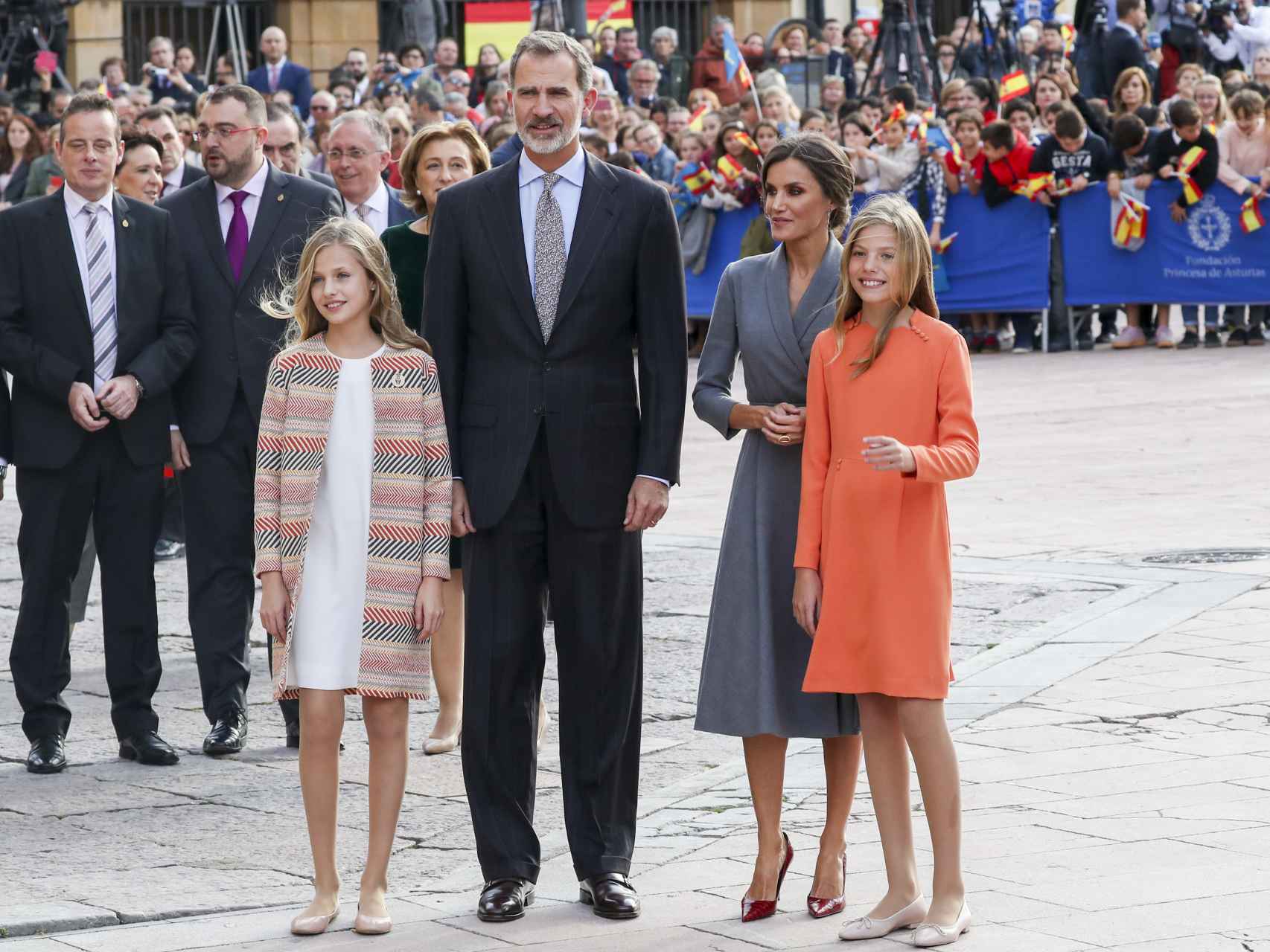 La Familia Real en Asturias.