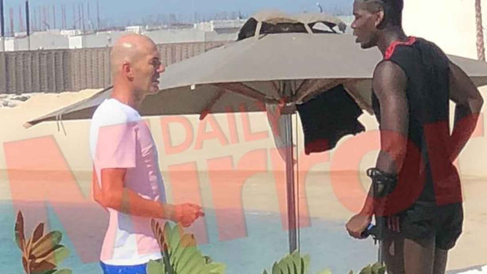 Zinedine Zidane y Paul Pogba en Dubai