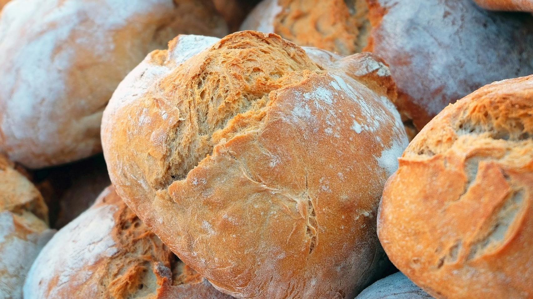 Una fotografía que muestra varias hogazas de pan.